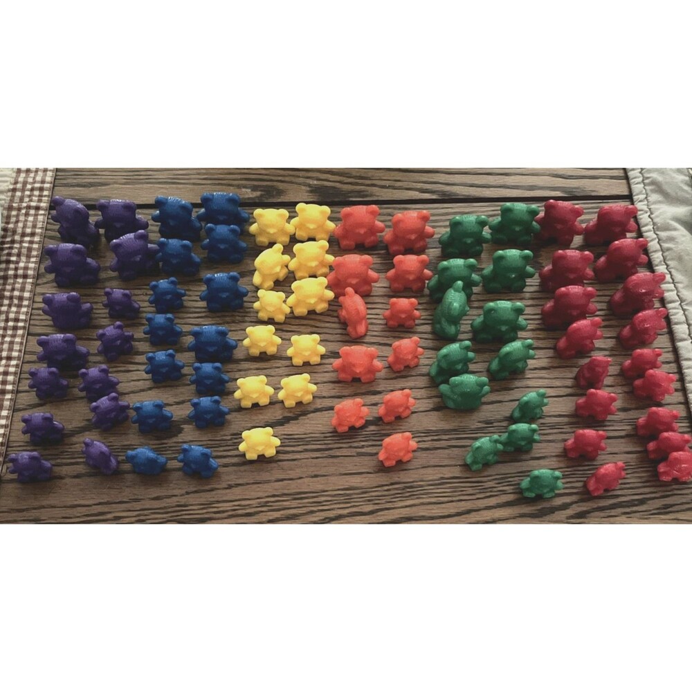 Counting Bears Lot of 80 Six Colors Set Manipulative Educational Math Toys